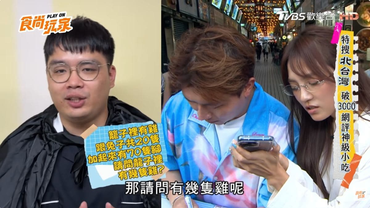 萬華華西街美食探險 立東「神解題」救場 朵拉靠中華電信5G神助攻