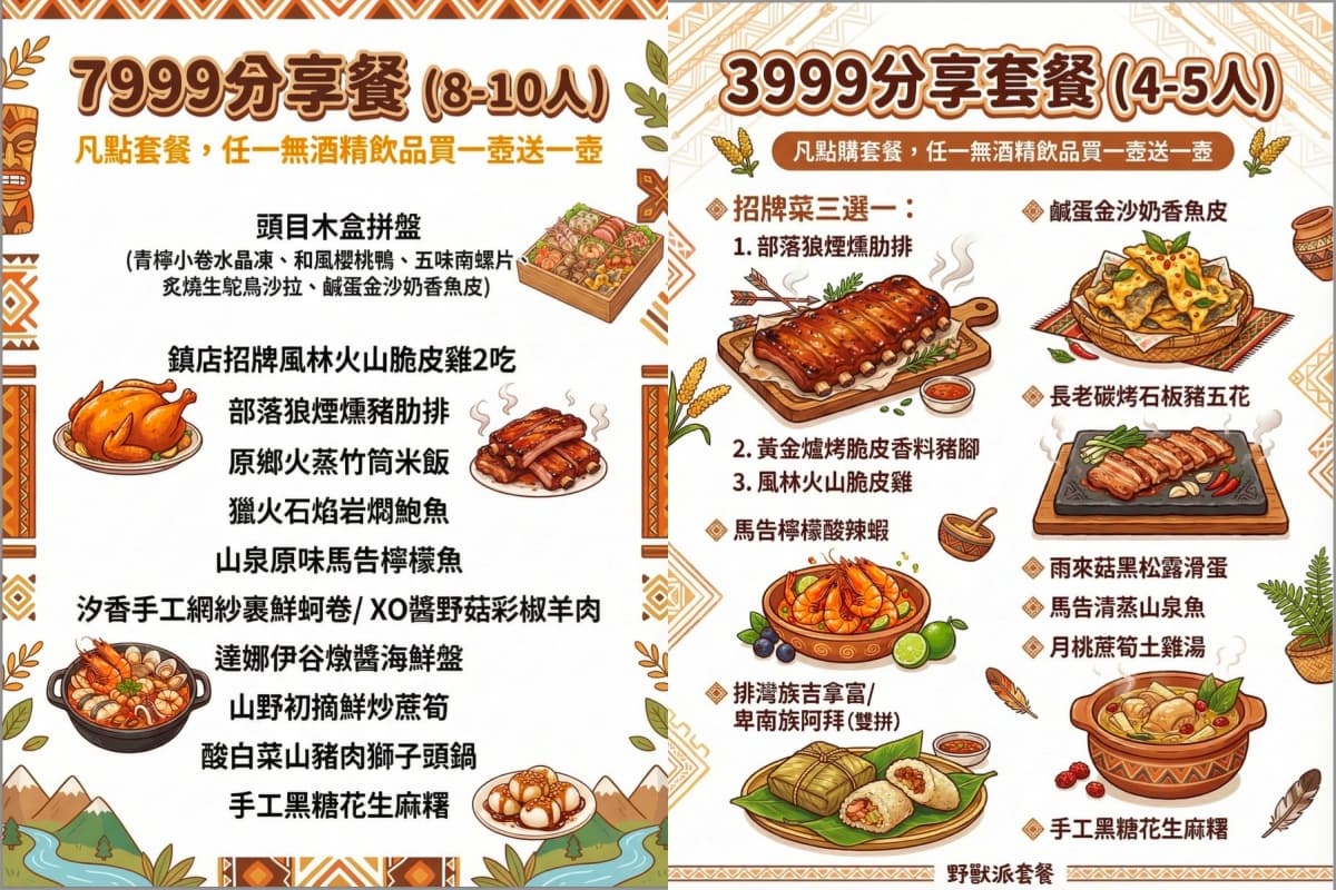 送整隻脆皮烤雞！世界金牌主廚原民餐廳超狂優惠，還可賞河岸美景、聽Live駐唱