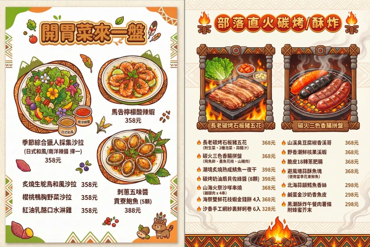 送整隻脆皮烤雞！世界金牌主廚原民餐廳超狂優惠，還可賞河岸美景、聽Live駐唱