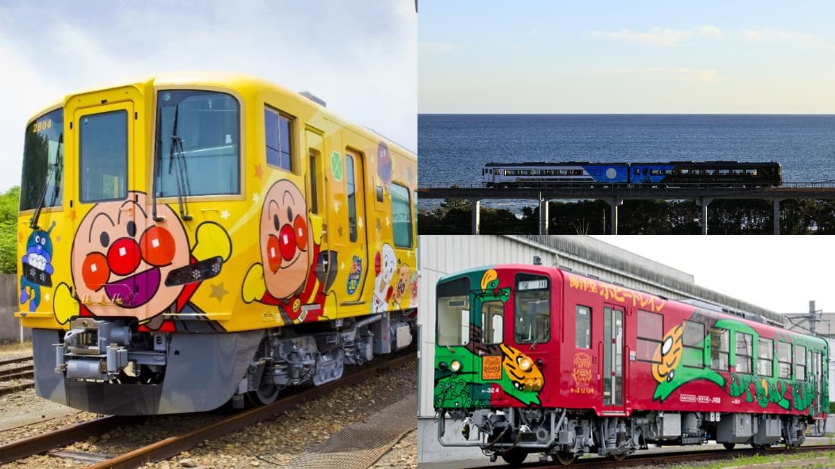 日本高知特色鐵道趣!最美海景列車、麵包超人火車、河童號、路面電車一次搭