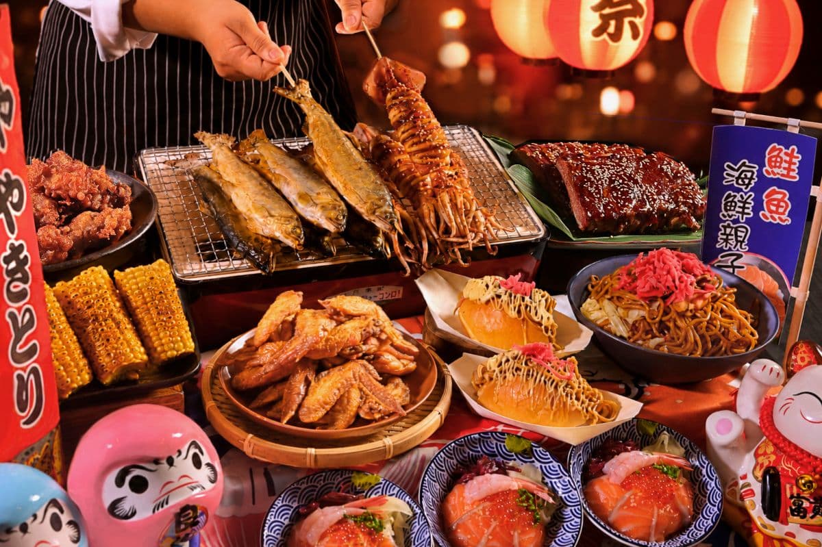 烤魷魚、大阪燒無限吃！台北吃到飽推「日本屋台美食季」，教１招餐費現省千元