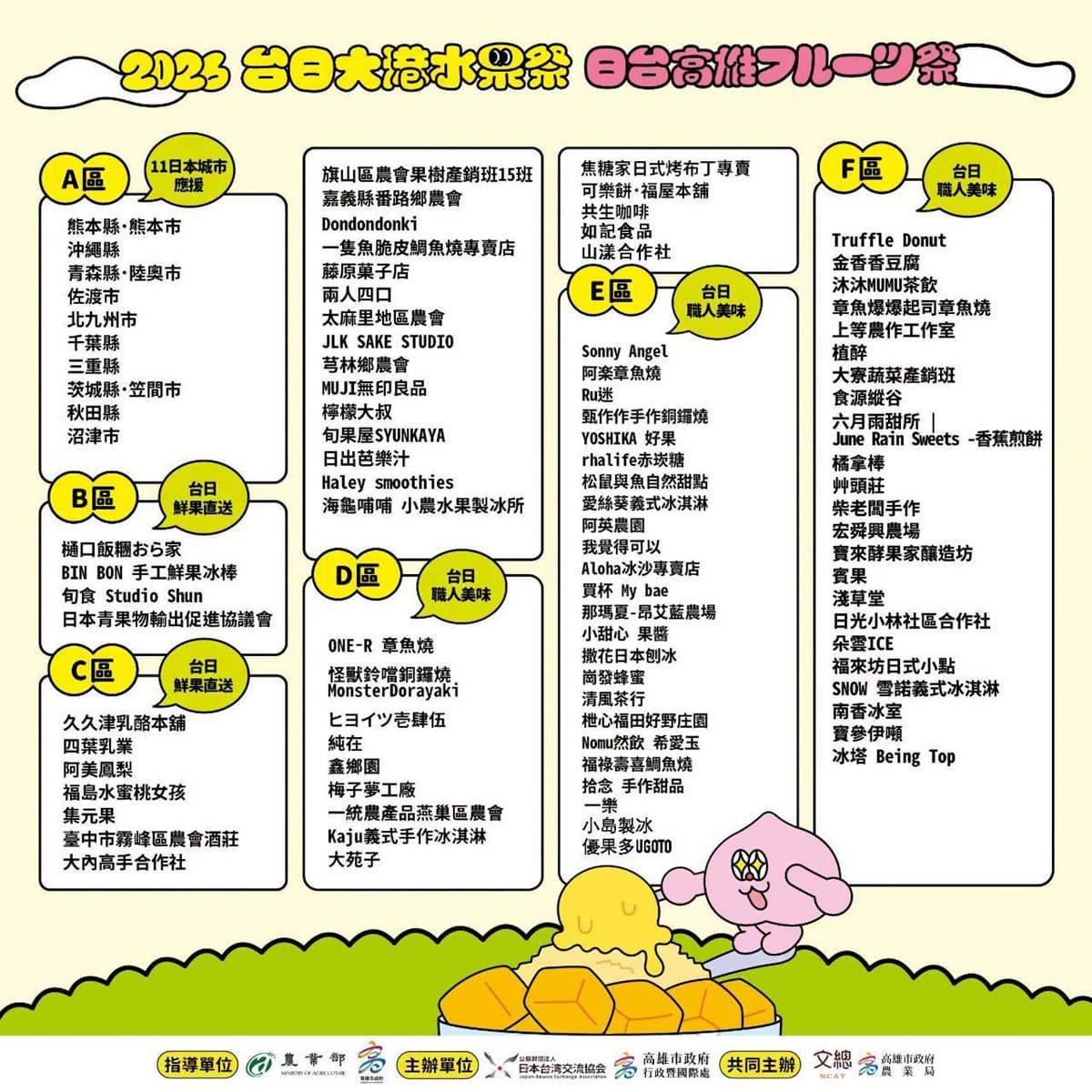 最好玩「台日美食市集」８月高雄登場！百家攤位進駐、台日人氣樂團接力開唱