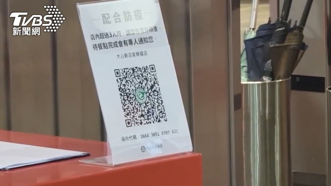 多數賣場都已經採取實聯制。（圖／TVBS） 侯友宜要求新北5大賣場管制　2.25平方公尺1人為限