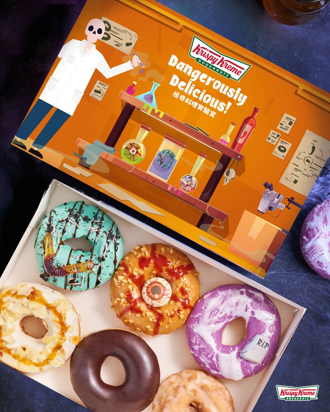 甜甜圈加「東泉辣椒醬」！Krispy Kreme萬聖節新品，Mister Donut蠟筆小新買5送1