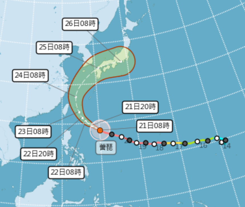 薔琵達巔峰姿態「最新路徑曝光」！將帶狂風暴雨，專家：３地區有機會放假