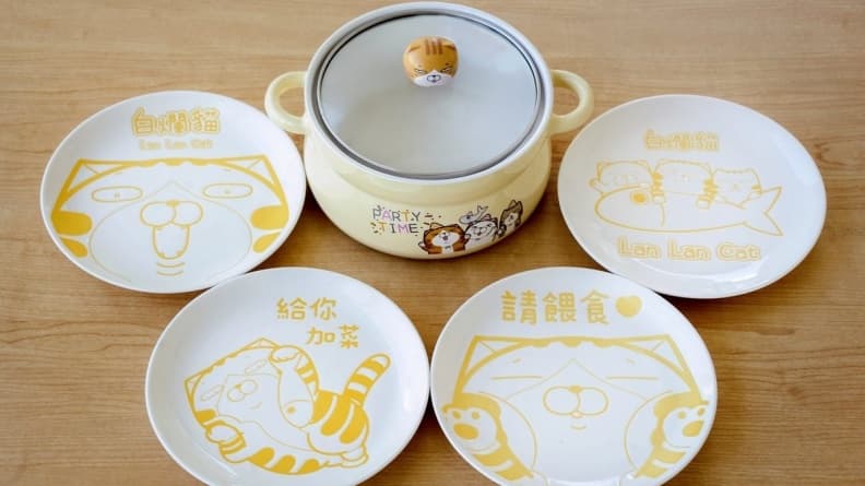 限量「白爛貓」碗盤組加價購!因為白爛所以深深喜愛