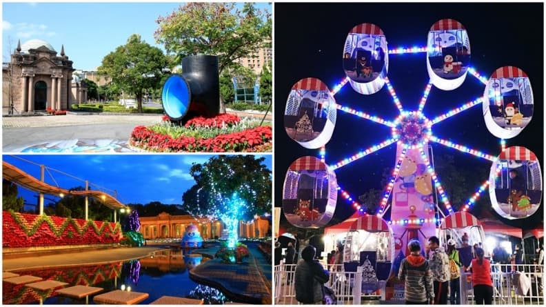 摩天輪+燈海花牆!台北夢幻「公館耶誕季」開幕當日免費入園!