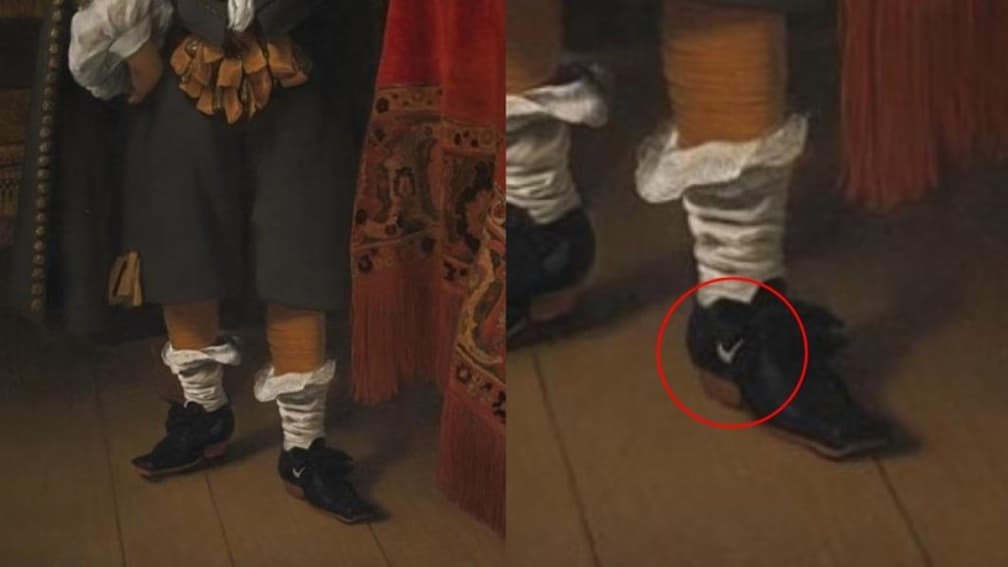 400年前古畫「驚見Nike球鞋」!Nike創立僅59年,網友笑:男童是時尚先鋒 400年前古畫「驚見Nike球鞋」!Nike創立僅59年,網友笑:男童是時尚先鋒