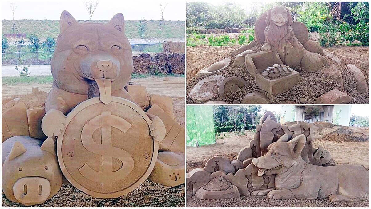 全球唯一!免日曬萌狗沙雕展開幕免費入園