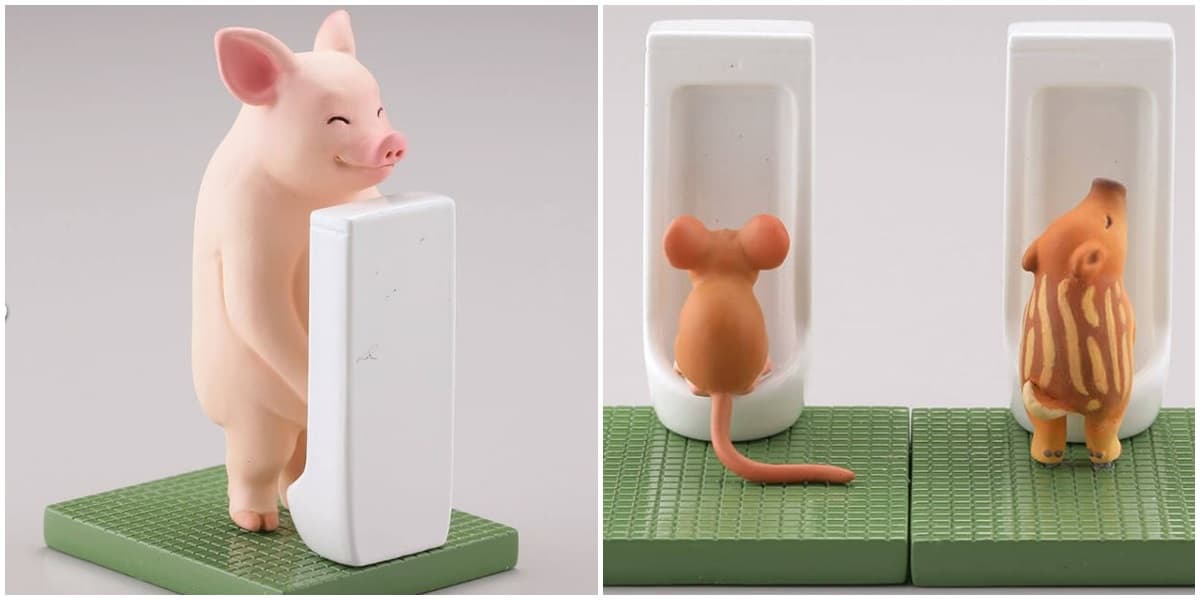 我要買一排!動物系扭蛋又一發「廁所時光」排排站小便斗,就是不讓你看! 我要買一排!動物系扭蛋又一發「廁所時光」排排站小便斗,就是不讓你看!