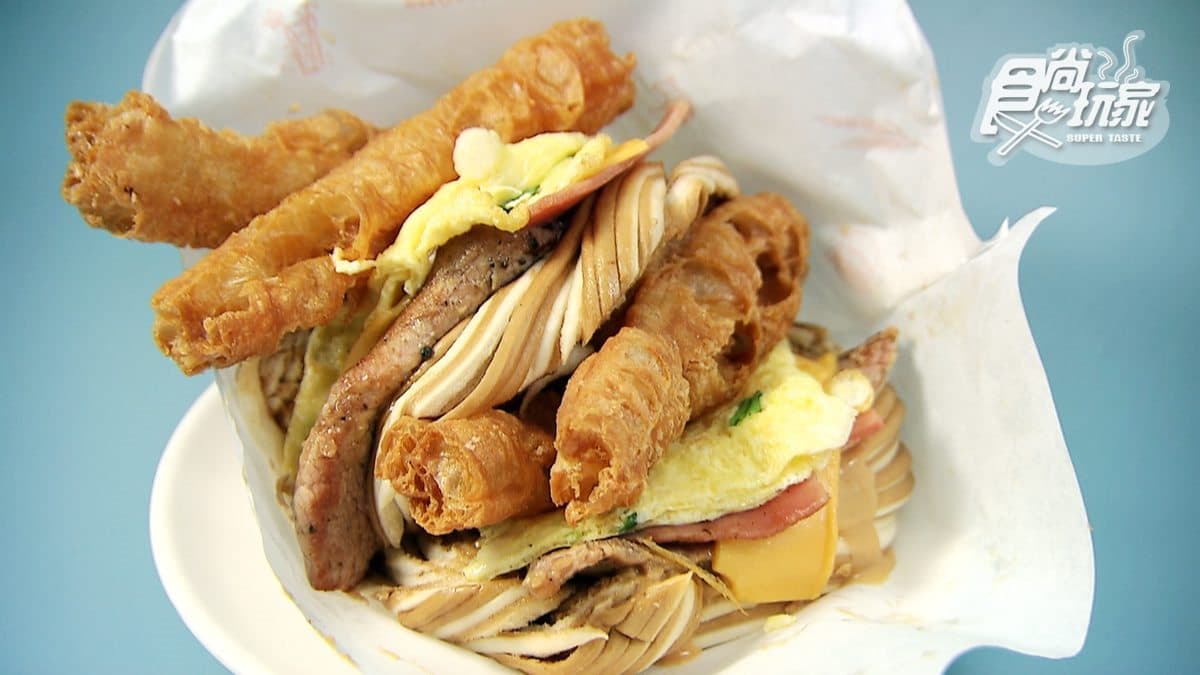 吃一個飽2餐 「無敵海景饅頭蛋」還加油條和花生醬 老豆漿店新創意