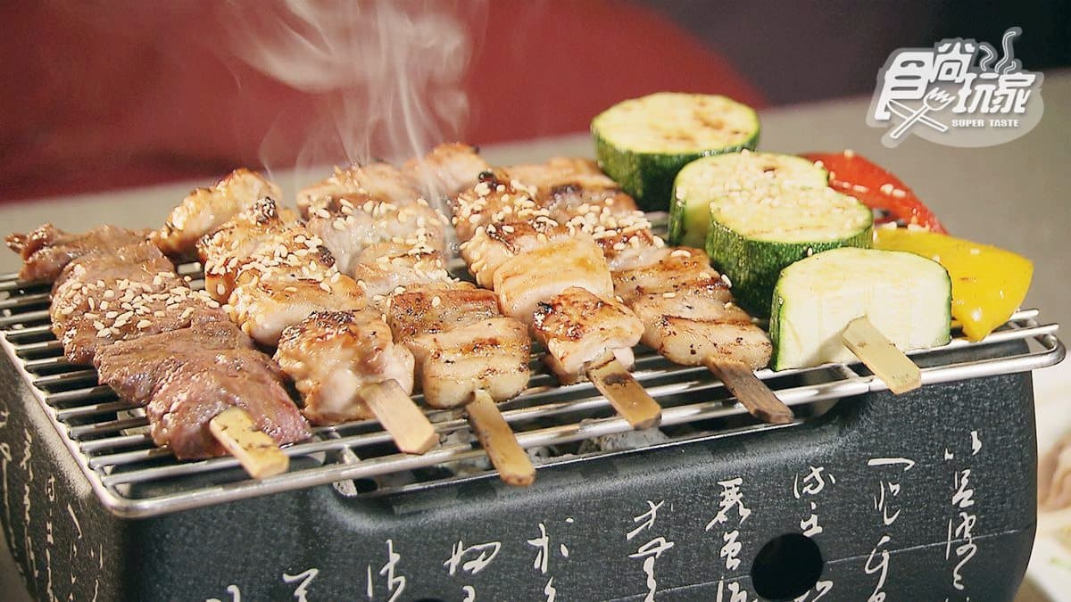 台中這家串燒好夯!獨創「8色串燒拼盤」 120元吃「 爆量海陸丼飯」