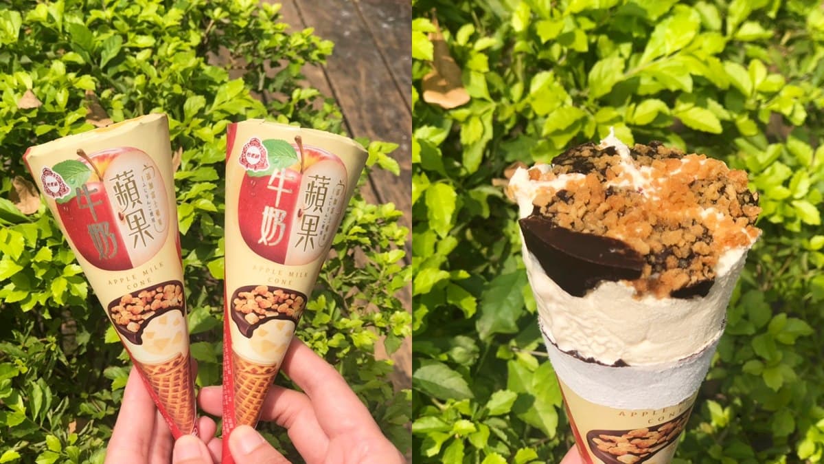 吃得到蘋果丁!杜老爺新品「蘋果牛奶甜筒」,目前只在這家超商賣