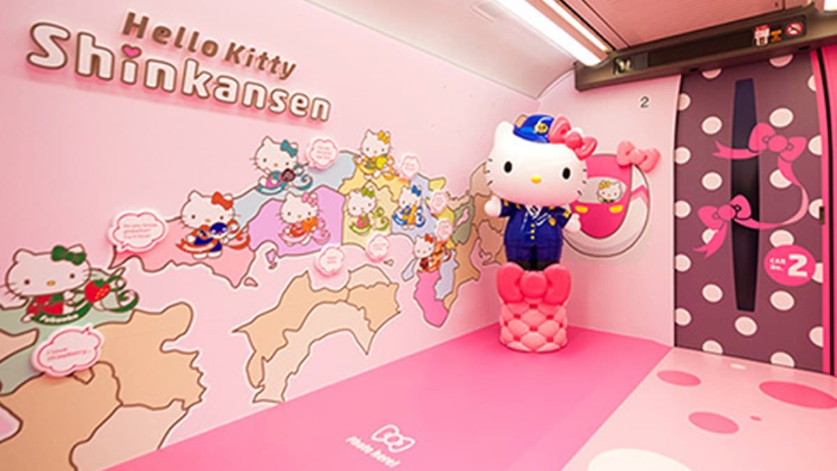 給你滿滿的Hello Kitty!日本粉紅夢幻列車超吸睛