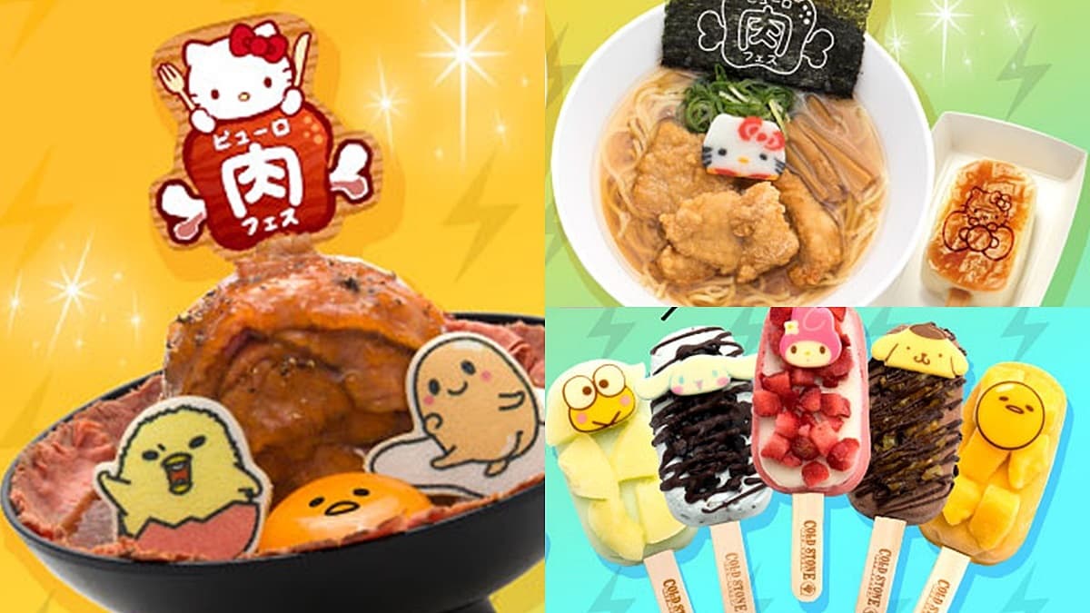 三麗鷗迷注意!Hello Kitty拉麵、蛋黃哥牛丼、美樂蒂冰棒這裡吃