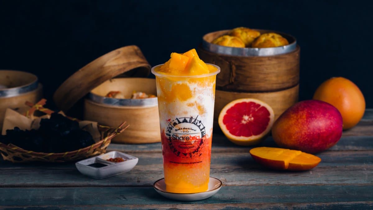 芒果控會瘋!Sharetea新品「楊枝甘露」,大塊芒果肉搭西米露超絕配 芒果控會瘋!Sharetea新品「楊枝甘露」,大塊芒果肉搭西米露超絕配