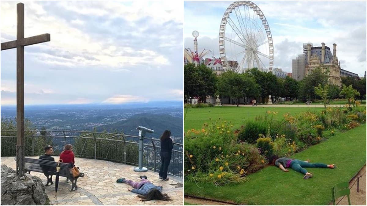 這樣打卡超有創意! IG爆紅「躺屍潮」跟上了沒? 這樣打卡超有創意! IG爆紅「躺屍潮」跟上了沒?