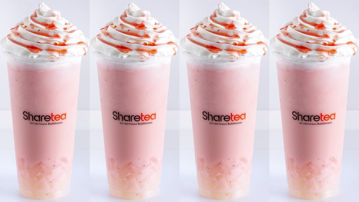 粉紅漸層超美!Sharetea 3款「莓好春漾」新品:草莓椰椰雪酪、草莓厚鮮奶 粉紅漸層超美!Sharetea 3款「莓好春漾」新品:草莓椰椰雪酪、草莓厚鮮奶