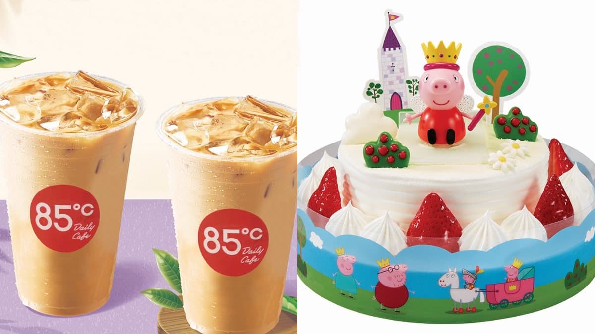 相約週日見!85度c推「飲料第2杯20元」+粉紅佩佩豬蛋糕回歸
