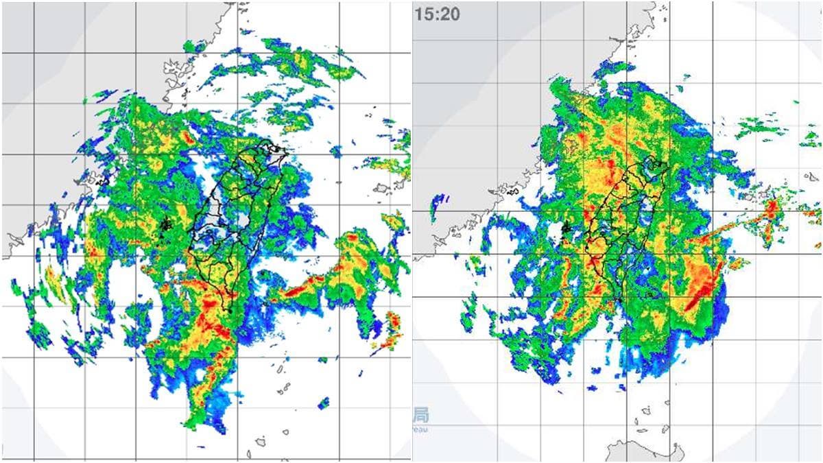 雨勢升級!13縣市注意豪大雨,今晚下班記得帶傘 雨勢升級!13縣市注意豪大雨,今晚下班記得帶傘