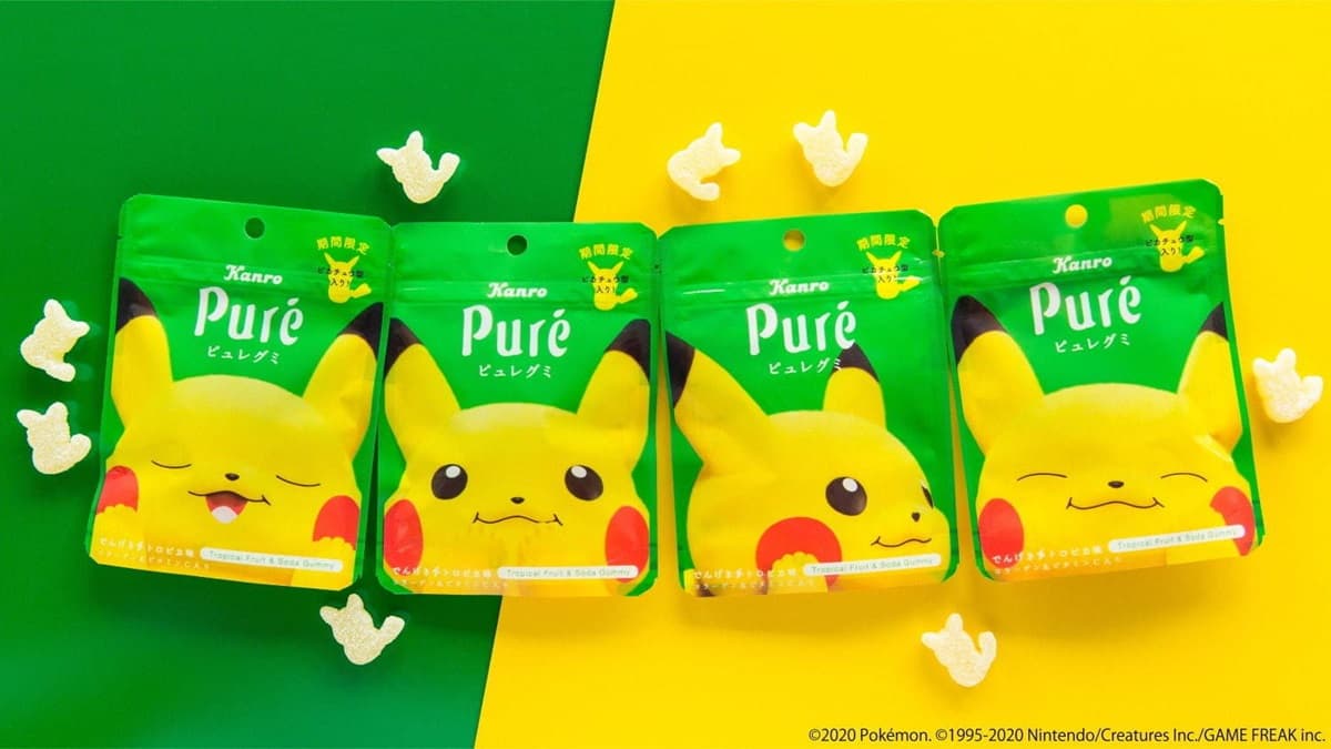 期間限定!日本Pure軟糖全新「電擊熱帶皮卡丘口味」,4款超萌表情包集起來 期間限定!日本Pure軟糖全新「電擊熱帶皮卡丘口味」,4款超萌表情包集起來