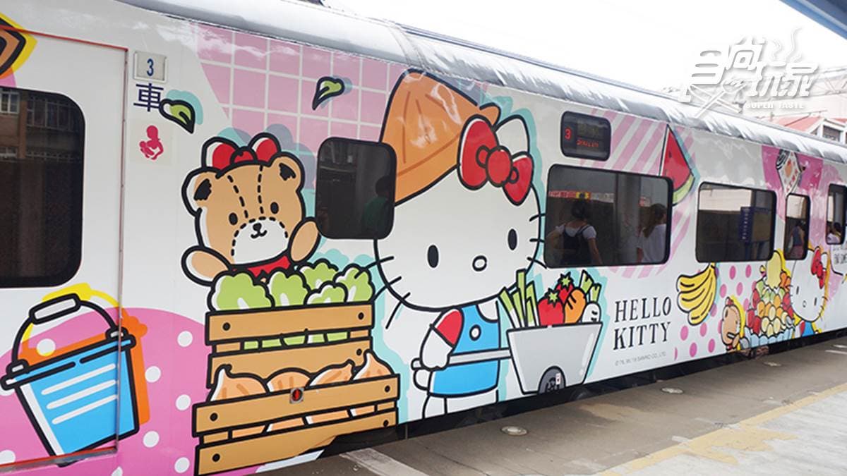 少女心噴發!Hello Kitty環島列車飲料無限供應,還有6款打卡車廂
