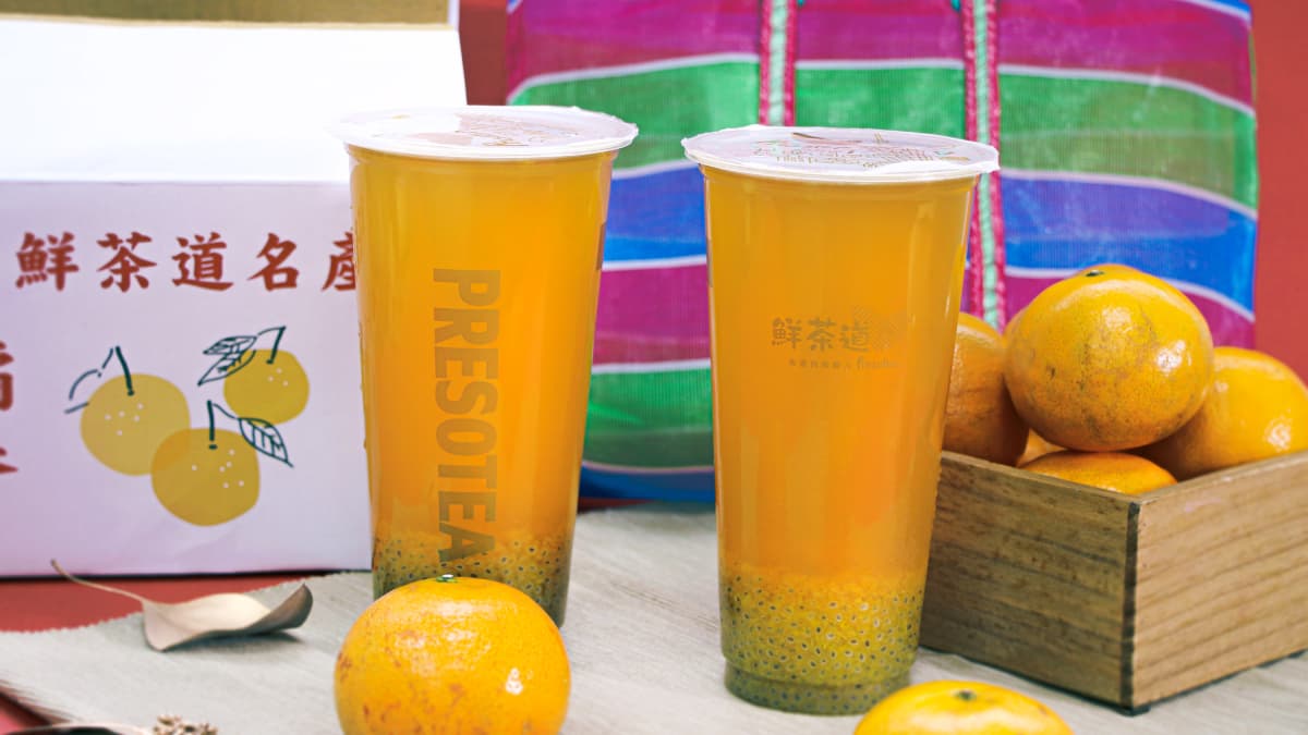 冬季飲料王回歸!鮮茶道新春限定桶柑尬烏龍 迸出濃濃「桔」慶味