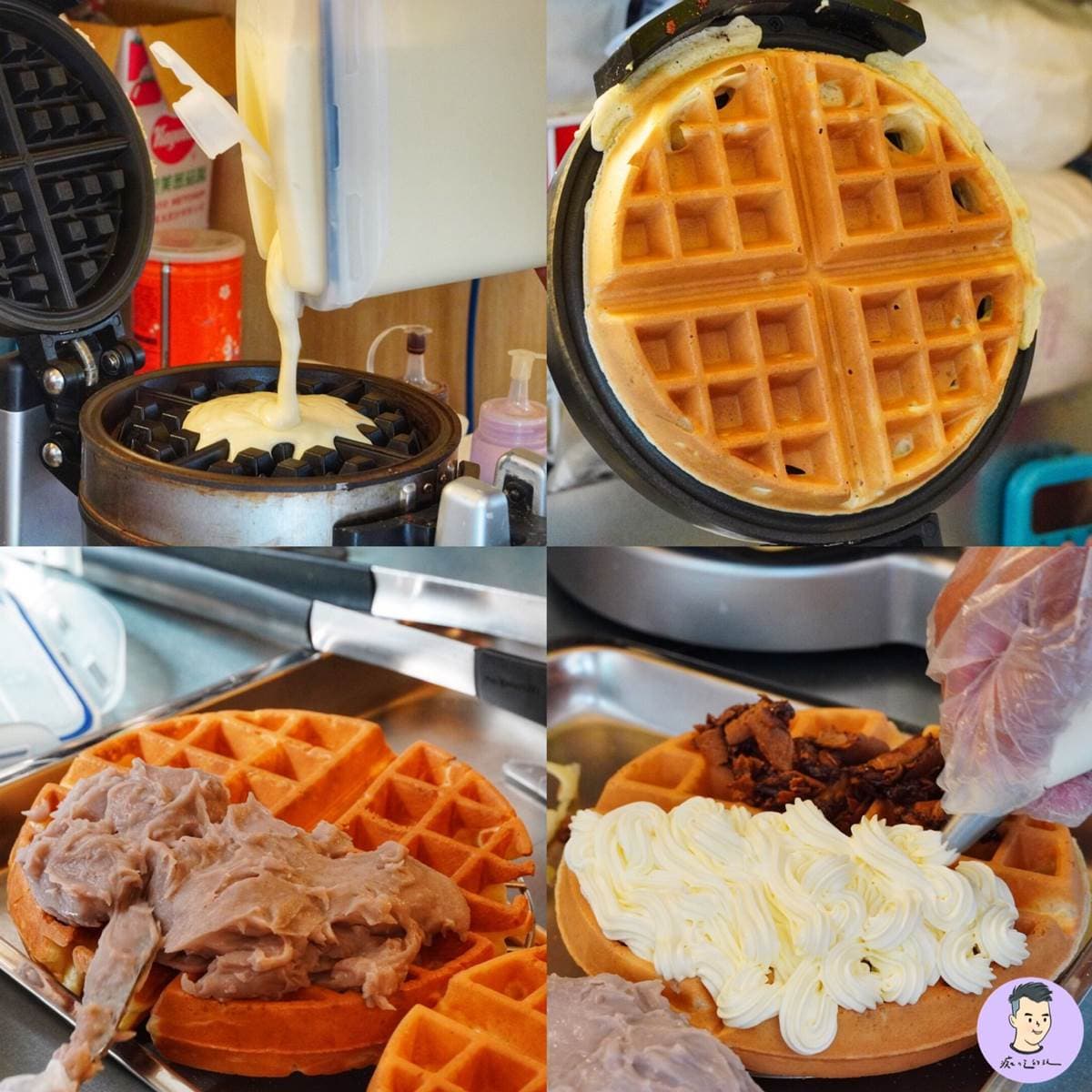 餡料多到爆出來!台南巨無霸鬆餅必點芋泥、起司蛋沙拉,每天還有創新口味 餡料多到爆出來!台南巨無霸鬆餅必點芋泥、起司蛋沙拉,每天還有創新口味