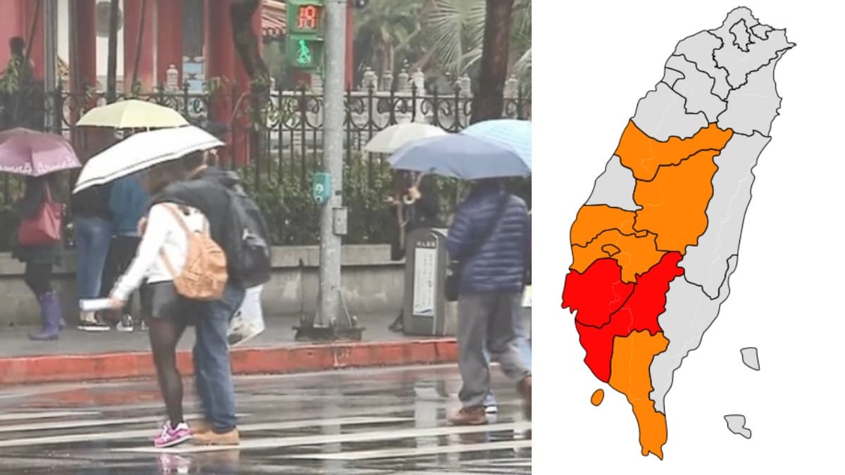 全台都有雨!8縣市高溫特報,明晚「滯留鋒報到」下週二、三有較大雨勢