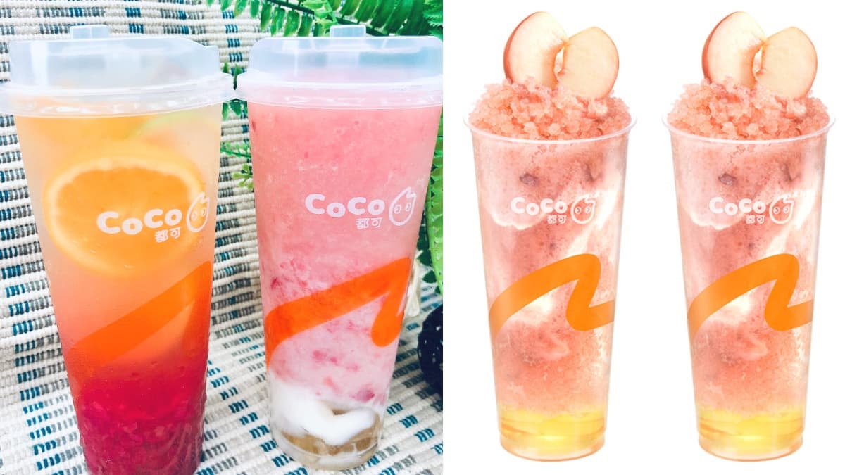 CoCo「2.0蜜桃新品」一喝秒戀愛!水蜜桃優酪乳冰沙+QQ蜜香凍,滿額再享85折