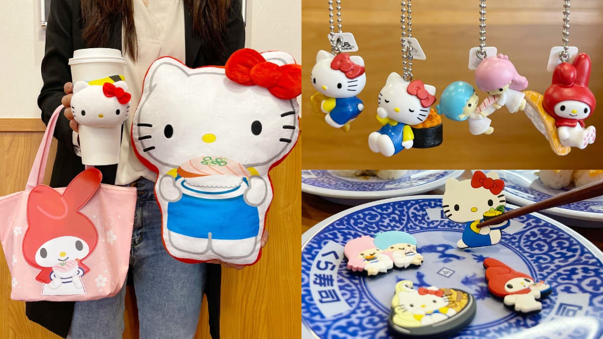 Hello Kitty扭蛋太Q!藏壽司推「三麗鷗」16款周邊,集點送手提袋、30公分抱枕