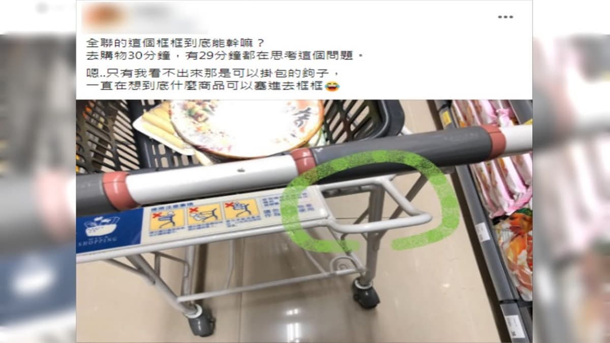 全聯推車「神祕方框」啥用途?內行揭日本超市也這樣設計,網友讚:超方便 全聯推車「神祕方框」啥用途?內行揭日本超市也這樣設計,網友讚:超方便