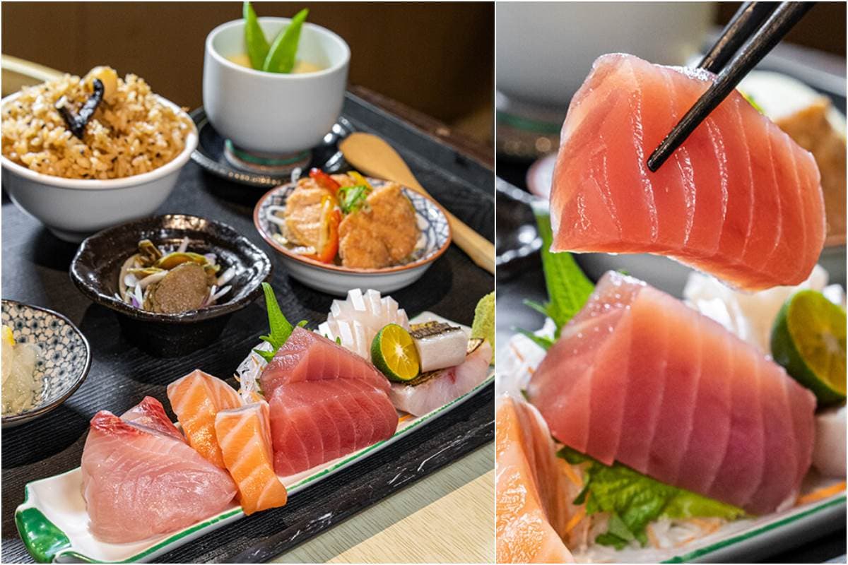 免費續貝類炊飯!超狂日料爽嗑爆量「鮭魚卵+魚鬆」,整尾花魚Q彈有嚼勁 免費續貝類炊飯!超狂日料爽嗑爆量「鮭魚卵+魚鬆」,整尾花魚Q彈有嚼勁