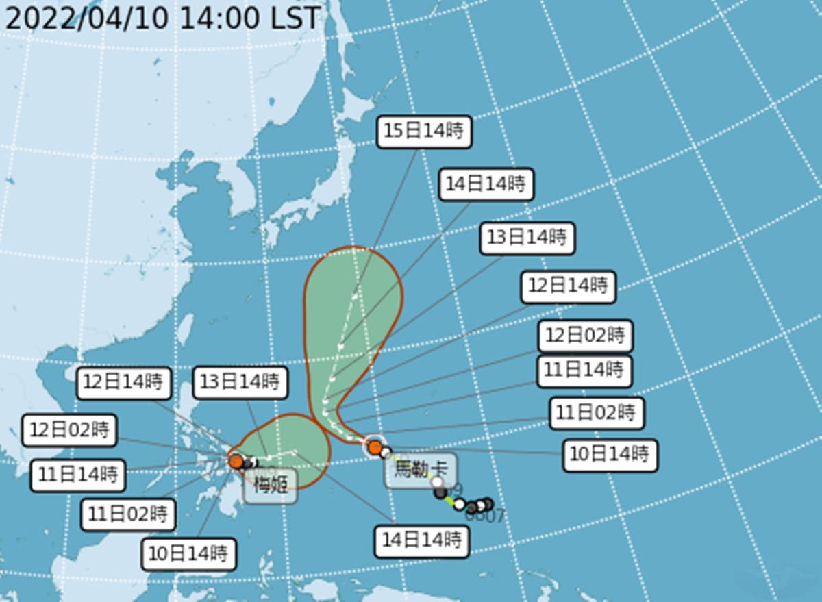 雙颱藤原效應!鋒面+東北季風來襲「1天驟降8度」,連5天下雨 雙颱藤原效應!鋒面+東北季風來襲「1天驟降8度」,連5天下雨