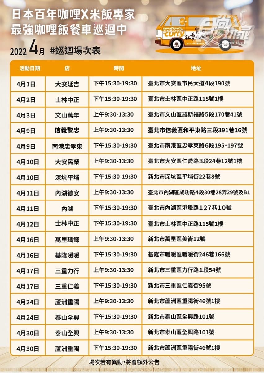 1.5萬份咖哩飯免費吃!超霸氣「咖哩餐車」巡迴50家全聯,3口味一路吃到6/26 1.5萬份咖哩飯免費吃!超霸氣「咖哩餐車」巡迴50家全聯,3口味一路吃到6/26