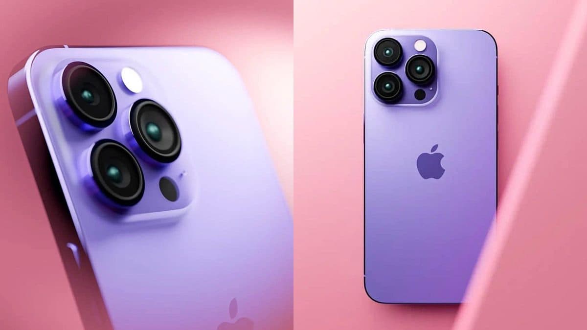 果粉快當仙女!iPhone 14將有超美「仙氣漸層紫」,7色新機剪瀏海變大螢幕