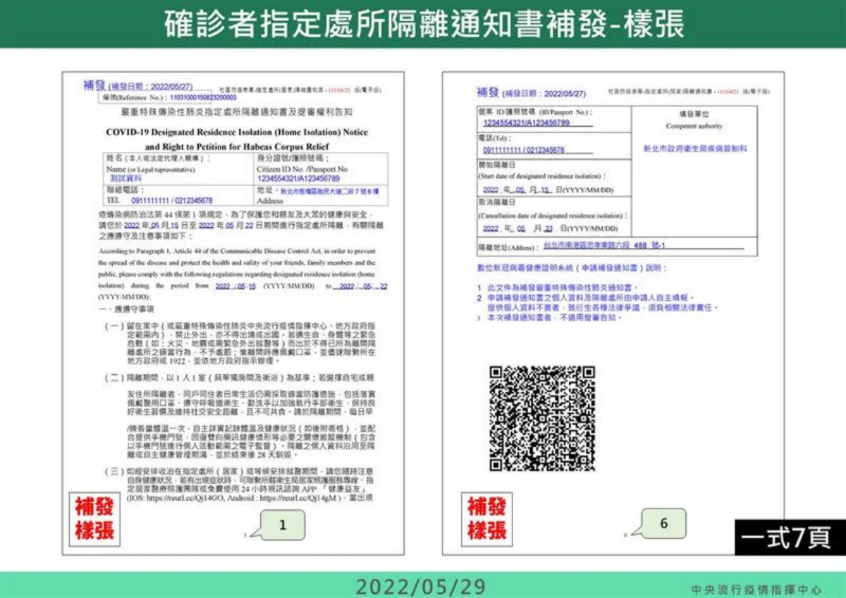 本土增60042例、死亡109例!「確診隔離通知書補發」上線,符合2條件可申請 本土增60042例、死亡109例!「確診隔離通知書補發」上線,符合2條件可申請