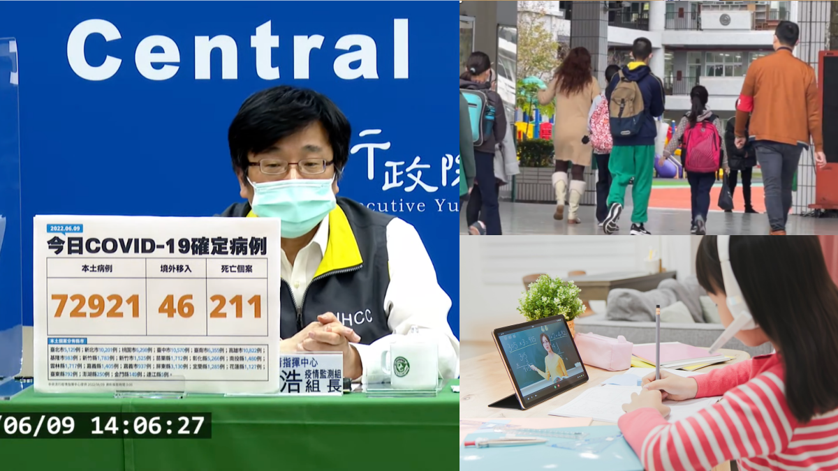 本土72921例、添211死!全台授課措施一次看:台中、南投宣布遠距至6/17
