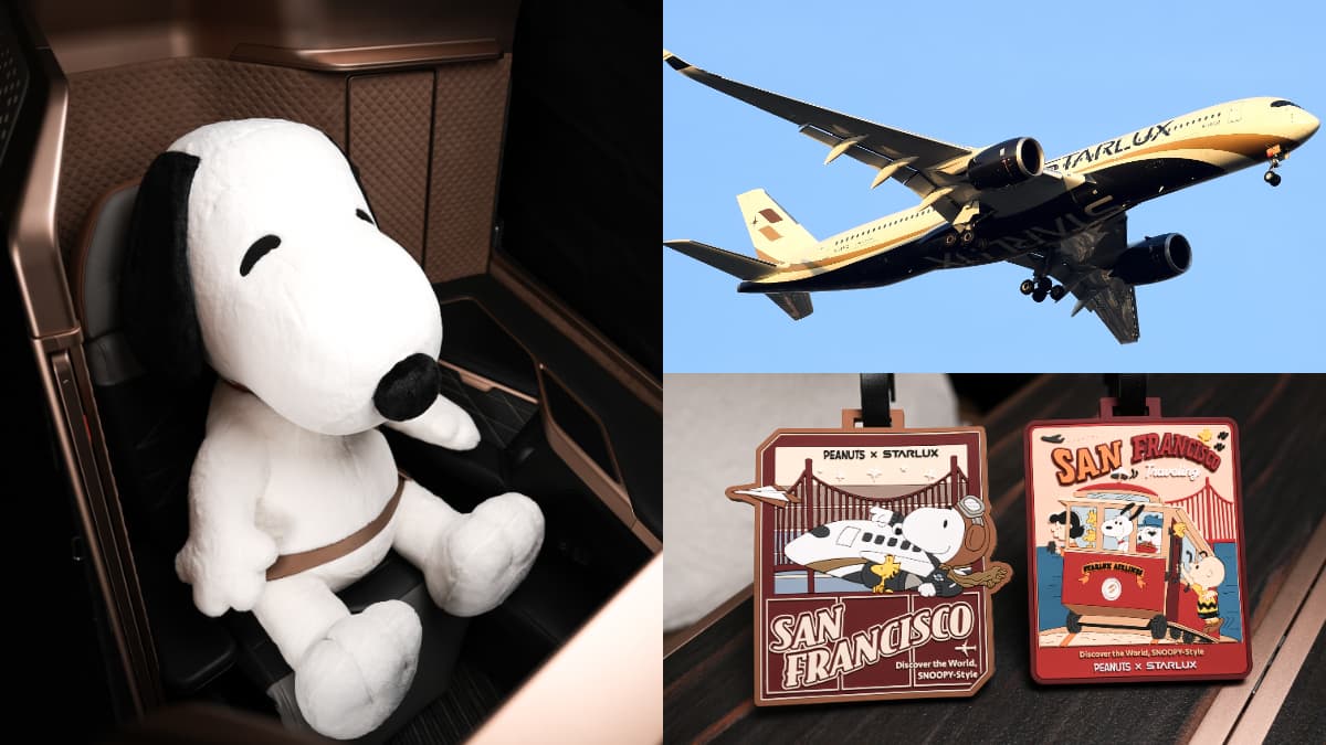 星宇航空跟史努比聯名了!搭機送「SNOOPY限定款周邊」,憑機票買周邊再省300元