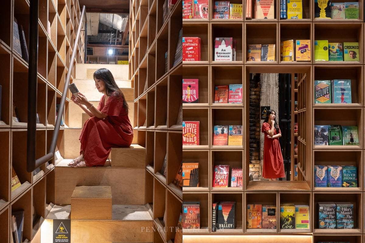 8萬本「彩虹書牆」拍出萬讚IG照!舊戲院改造「迷宮書店」,暴紅打卡點在這 8萬本「彩虹書牆」拍出萬讚IG照!舊戲院改造「迷宮書店」,暴紅打卡點在這