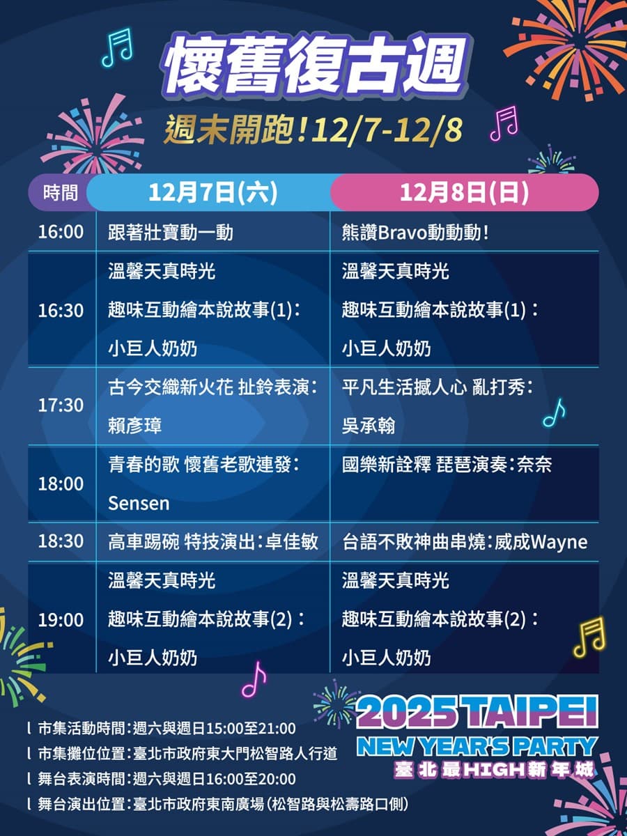 「2025臺北最High新年城」完整卡司一次看!搖滾區門票「這樣做」免費拿(中獎公布) 「2025臺北最High新年城」完整卡司一次看!搖滾區門票「這樣做」免費拿(中獎公布)
