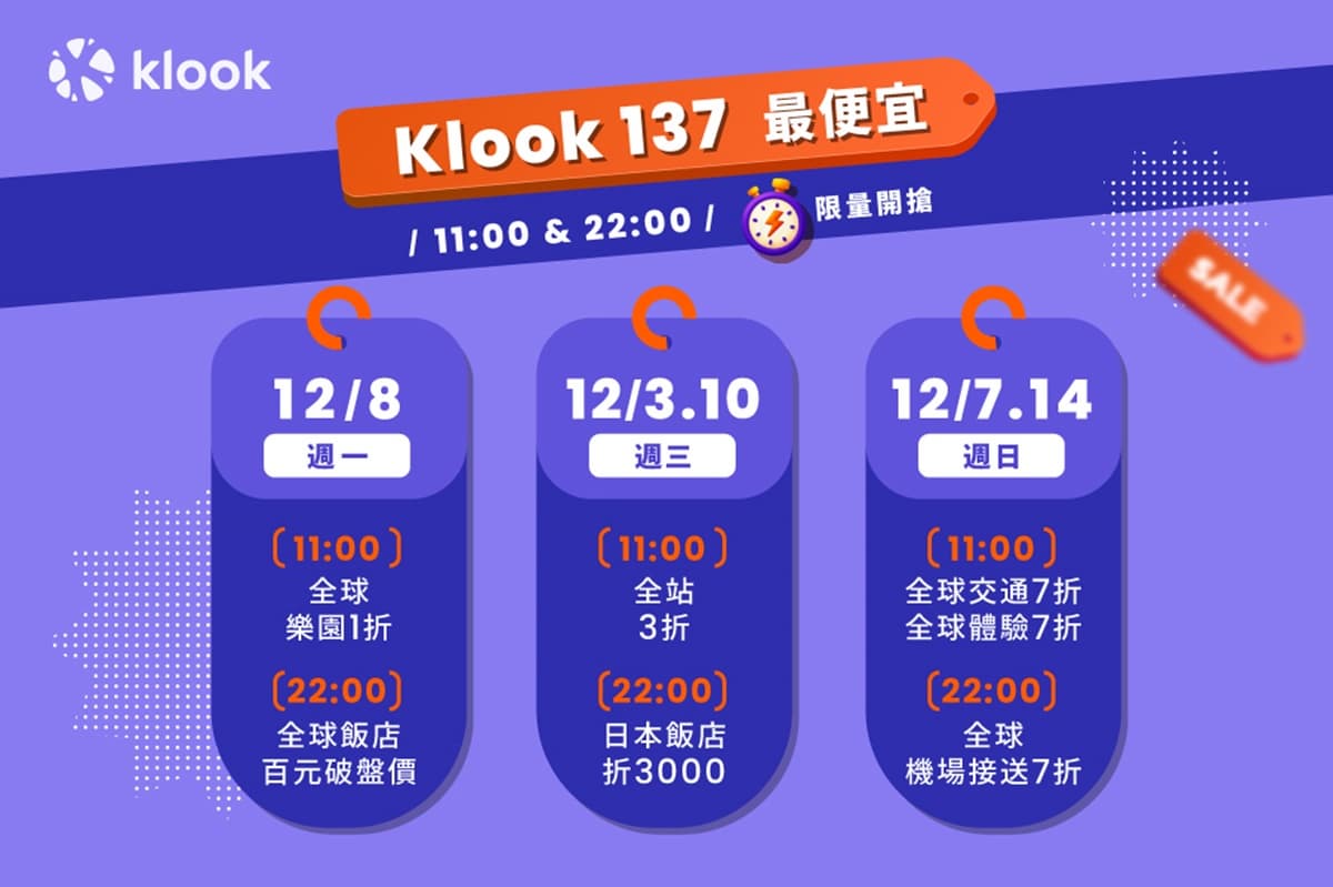 連12天買一送一、現折1212元!2大旅遊網「雙12優惠」開搶,飯店3折 連12天買一送一、現折1212元!2大旅遊網「雙12優惠」開搶,飯店3折