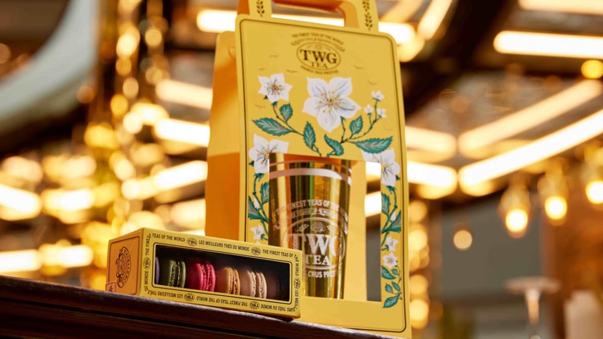 聖誕最美茶飲!週末限定「聖多諾黑紅寶石拿鐵」3階段喝,TWG首間外帶店買一送一 聖誕最美茶飲!週末限定「聖多諾黑紅寶石拿鐵」3階段喝,TWG首間外帶店買一送一