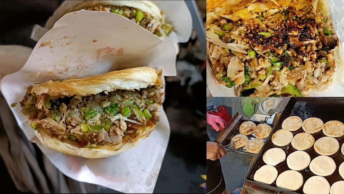 不輸逢甲、一中,台中「大慶夜市」近百攤好吃又好逛!精選15家夜市美食推薦 大慶夜市美食3:楊記老潼關肉夾饃