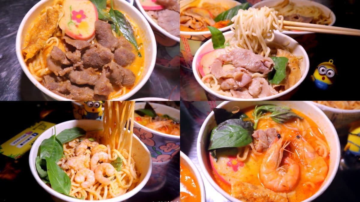 不輸逢甲、一中,台中「大慶夜市」近百攤好吃又好逛!精選15家夜市美食推薦 大慶夜市美食4:吉寶叻沙麵
