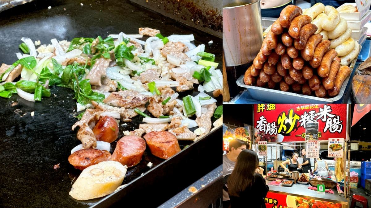 不輸逢甲、一中,台中「大慶夜市」近百攤好吃又好逛!精選15家夜市美食推薦 大慶夜市美食12:胖琨香腸炒糯米腸