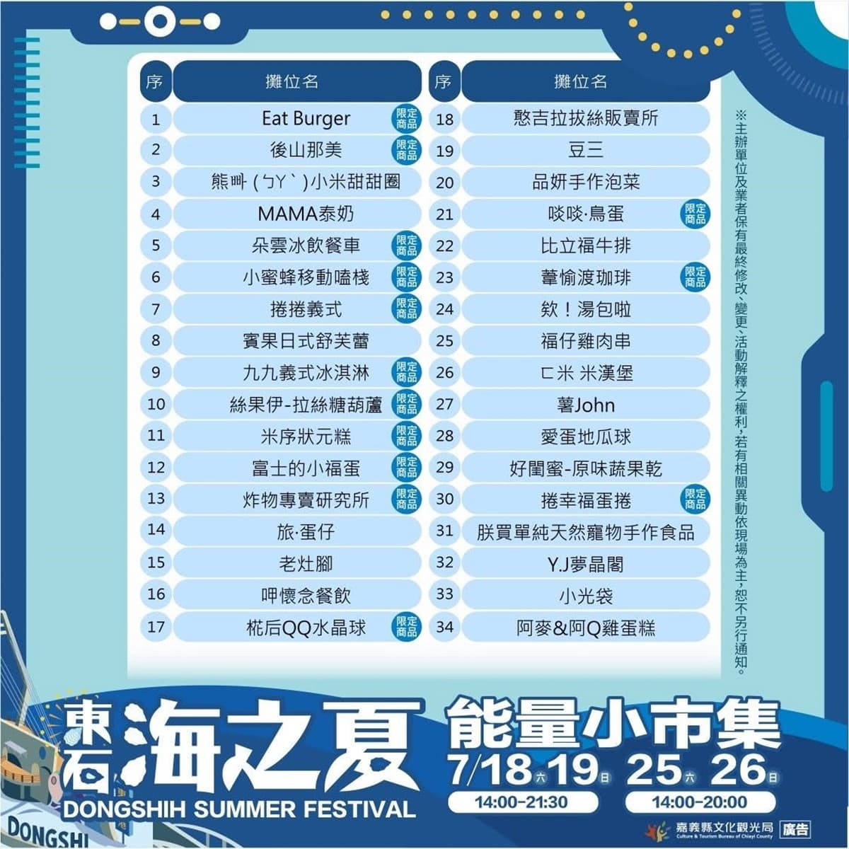 嘉義百萬級海上煙火!「東石海之夏」7月回歸,免費看演唱會、逛美食市集 嘉義百萬級海上煙火!「東石海之夏」7月回歸,免費看演唱會、逛美食市集