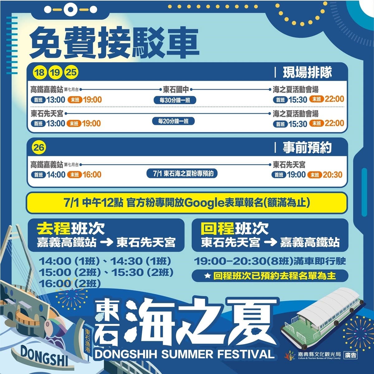 嘉義百萬級海上煙火!「東石海之夏」7月回歸,免費看演唱會、逛美食市集 嘉義百萬級海上煙火!「東石海之夏」7月回歸,免費看演唱會、逛美食市集