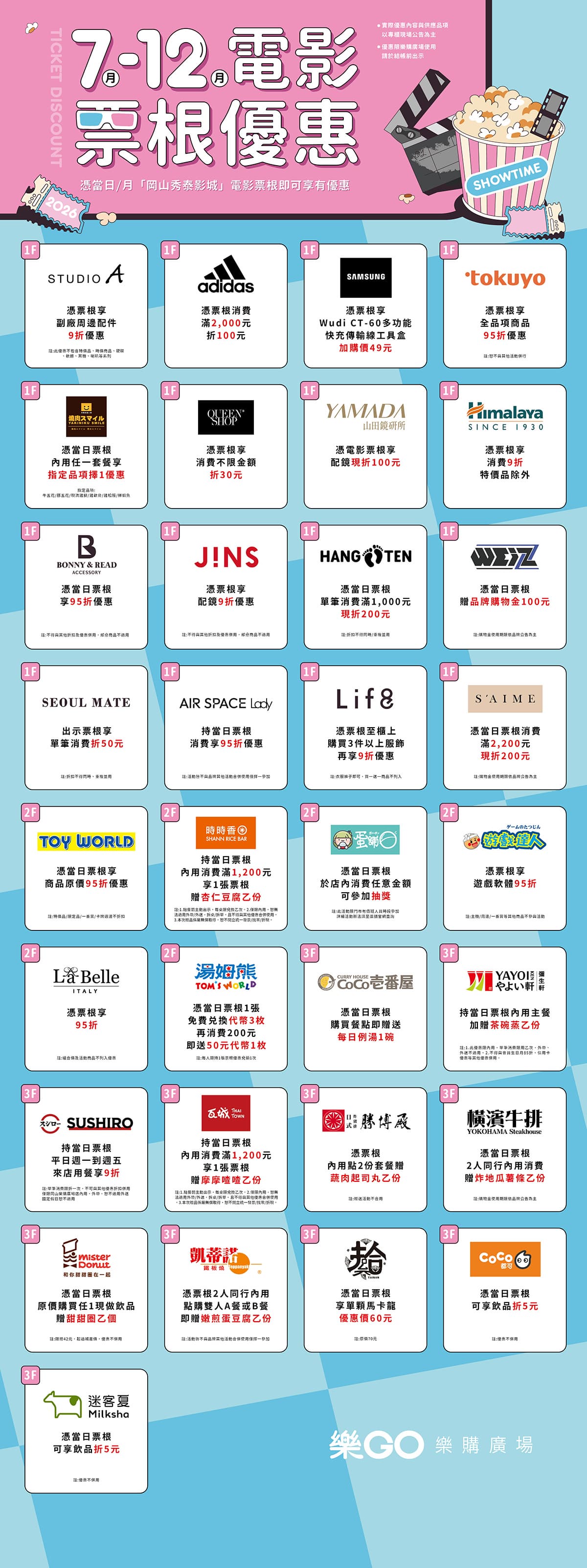 電影票變優惠券!壽司郎9折、吃豬排免費送霜淇淋,迷客夏飲品現折5元 電影票變優惠券!壽司郎9折、吃豬排免費送霜淇淋,迷客夏飲品現折5元