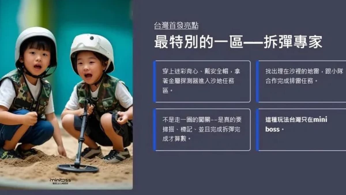 暑假兒童職業體驗城!1300坪沉浸式角色扮演:拆彈專家、奶茶店員、壽司師傅 暑假兒童職業體驗城!1300坪沉浸式角色扮演:拆彈專家、奶茶店員、壽司師傅